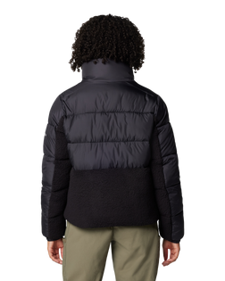 The Columbia Womens Leadbetter Point II Sherpa Hybrid Jacket in Black