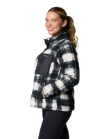 The Columbia Womens West Bend 1/4 Zip II Fleece Jacket in Chalk Omblur Tonal