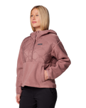 The Columbia Womens Cloud Point Hooded Fleece Jacket in Fig