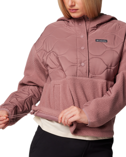 The Columbia Womens Cloud Point Hooded Fleece Jacket in Fig