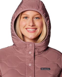 The Columbia Womens Cloud Point Hooded Fleece Jacket in Fig