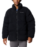 The Columbia Mens Puffect II Sherpa Fleece Jacket in Black