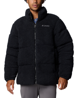 The Columbia Mens Puffect II Sherpa Fleece Jacket in Black