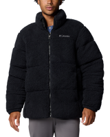 The Columbia Mens Puffect II Sherpa Fleece Jacket in Black