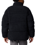 The Columbia Mens Puffect II Sherpa Fleece Jacket in Black