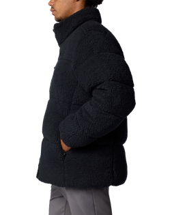 The Columbia Mens Puffect II Sherpa Fleece Jacket in Black