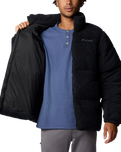 The Columbia Mens Puffect II Sherpa Fleece Jacket in Black