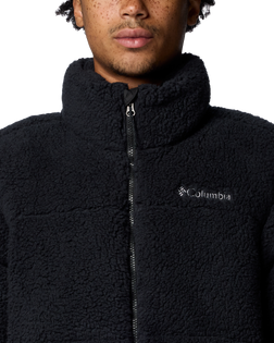 The Columbia Mens Puffect II Sherpa Fleece Jacket in Black