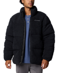 The Columbia Mens Puffect II Sherpa Fleece Jacket in Black