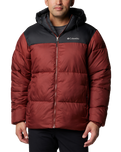 The Columbia Mens Puffect II Hooded Jacket in Spice & Black