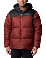 The Columbia Mens Puffect II Hooded Jacket in Spice & Black