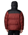 The Columbia Mens Puffect II Hooded Jacket in Spice & Black