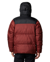 The Columbia Mens Puffect II Hooded Jacket in Spice & Black