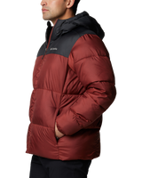 The Columbia Mens Puffect II Hooded Jacket in Spice & Black