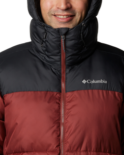 The Columbia Mens Puffect II Hooded Jacket in Spice & Black