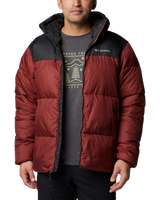 The Columbia Mens Puffect II Hooded Jacket in Spice & Black