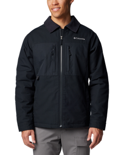 The Columbia Mens Loma Vista Fusion Jacket in Black & Black Ripstop