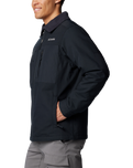 The Columbia Mens Loma Vista Fusion Jacket in Black & Black Ripstop