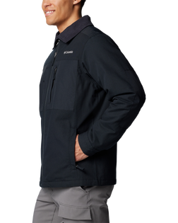 The Columbia Mens Loma Vista Fusion Jacket in Black & Black Ripstop