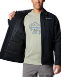 The Columbia Mens Loma Vista Fusion Jacket in Black & Black Ripstop