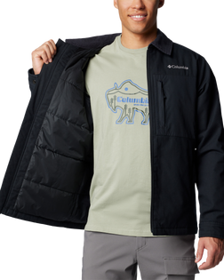 The Columbia Mens Loma Vista Fusion Jacket in Black & Black Ripstop