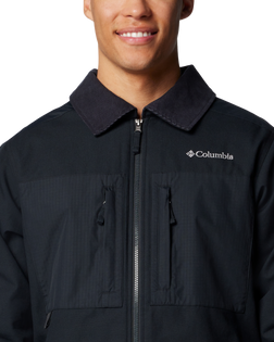 The Columbia Mens Loma Vista Fusion Jacket in Black & Black Ripstop