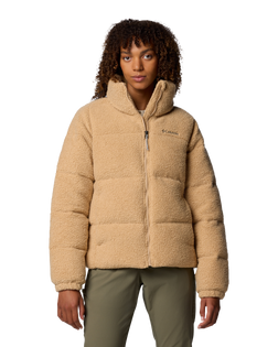 The Columbia Womens Puffect Sherpa Fleece Jacket in Canoe