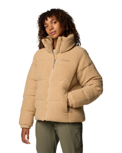 The Columbia Womens Puffect Sherpa Fleece Jacket in Canoe