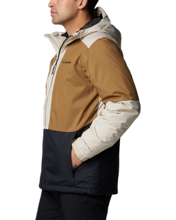 The Columbia Mens Point Park II Insulated Jacket in Dark Stone, Delta & Black