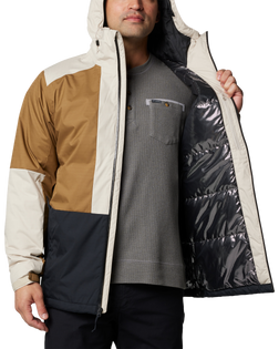 The Columbia Mens Point Park II Insulated Jacket in Dark Stone, Delta & Black