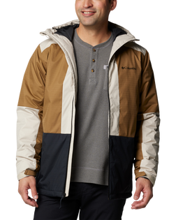 The Columbia Mens Point Park II Insulated Jacket in Dark Stone, Delta & Black