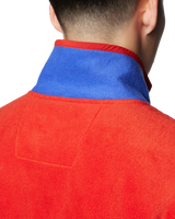 The Columbia Mens Backbowl II Full Zip Fleece Jacket in Sail Red & Clematis Blue