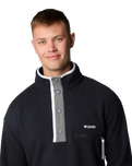 The Columbia Mens Helvetia II Half Snap Fleece Jacket in Black