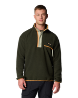 The Columbia Mens Helvetia II Half Snap Fleece Jacket in Greenscape