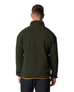 The Columbia Mens Helvetia II Half Snap Fleece Jacket in Greenscape