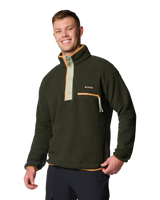 The Columbia Mens Helvetia II Half Snap Fleece Jacket in Greenscape