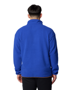 The Columbia Mens Helvetia II Half Snap Fleece Jacket in Clematis Blue