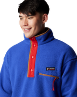 The Columbia Mens Helvetia II Half Snap Fleece Jacket in Clematis Blue