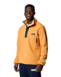 The Columbia Mens Helvetia II Half Snap Fleece Jacket in Sunstone