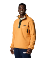 The Columbia Mens Helvetia II Half Snap Fleece Jacket in Sunstone