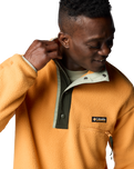 The Columbia Mens Helvetia II Half Snap Fleece Jacket in Sunstone