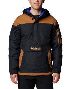 The Columbia Mens Challenger II Insulated Jacket in Black & Camel Brown