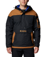 The Columbia Mens Challenger II Insulated Jacket in Black & Camel Brown