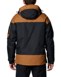 The Columbia Mens Challenger II Insulated Jacket in Black & Camel Brown