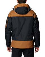 The Columbia Mens Challenger II Insulated Jacket in Black & Camel Brown