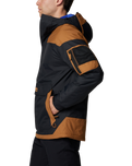 The Columbia Mens Challenger II Insulated Jacket in Black & Camel Brown