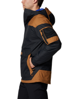 The Columbia Mens Challenger II Insulated Jacket in Black & Camel Brown