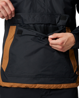 The Columbia Mens Challenger II Insulated Jacket in Black & Camel Brown