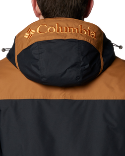 The Columbia Mens Challenger II Insulated Jacket in Black & Camel Brown