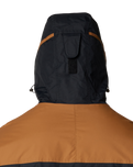 The Columbia Mens Challenger II Insulated Jacket in Black & Camel Brown